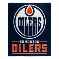 Edmonton Oilers Interference Raschel Blanket