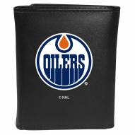 Edmonton Oilers Large Logo Leather Tri-fold Wallet