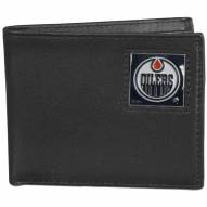 Edmonton Oilers Leather Bi-fold Wallet in Gift Box