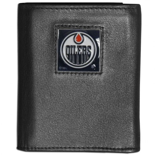 Edmonton Oilers Leather Tri-fold Wallet