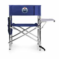 Edmonton Oilers Navy Sports Folding Chair