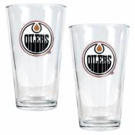 Edmonton Oilers NHL Pint Glass - Set of 2