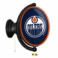 Edmonton Oilers Oval Rotating Lighted Wall Sign