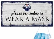 Edmonton Oilers Please Wear Your Mask Sign