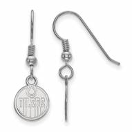 Edmonton Oilers Sterling Silver Extra Small Wire Dangle Earrings