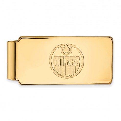 Edmonton Oilers Sterling Silver Gold Plated Money Clip