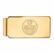 Edmonton Oilers Sterling Silver Gold Plated Money Clip