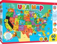 Educational USA Map State Shaped 60 Piece Puzzle