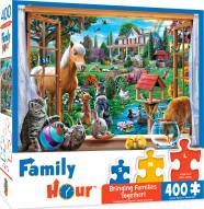 Family Hour Peeking Through 400 Piece Puzzle