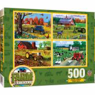 Farm & Country 4-Pack 500 Piece Puzzles