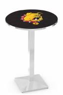 Ferris State Bulldogs Chrome Bar Table with Square Base
