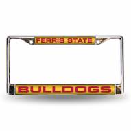Ferris State Bulldogs Laser Chrome License Plate Frame