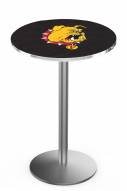 Ferris State Bulldogs Stainless Steel Bar Table with Round Base