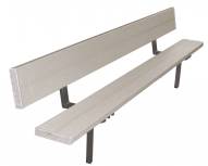 First Team 8' Teammate Fixed Player Bench with Backrest