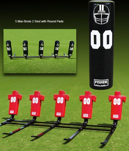 Fisher 5 Man Brute Youth Football Sled