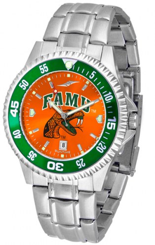 Florida A&M Rattlers Competitor Steel AnoChrome Color Bezel Men's Watch