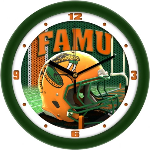 Florida A&M Rattlers Football Helmet Wall Clock