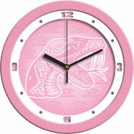 Florida A&M Rattlers Pink Wall Clock