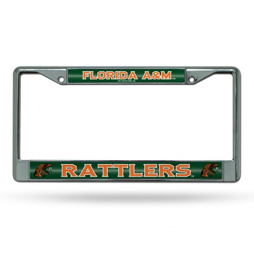 Florida A&M Rattlers Chrome Glitter License Plate Frame