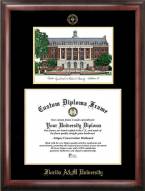 Florida A&M Rattlers Gold Embossed Diploma Frame with Campus Images Lithograph