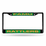 Florida A&M Rattlers Laser Black License Plate Frame