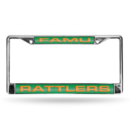 Florida A&M Rattlers Laser Chrome License Plate Frame