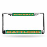 Florida A&M Rattlers Laser Chrome License Plate Frame