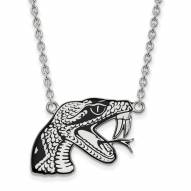 Florida A&M Rattlers Sterling Silver Large Pendant Necklace