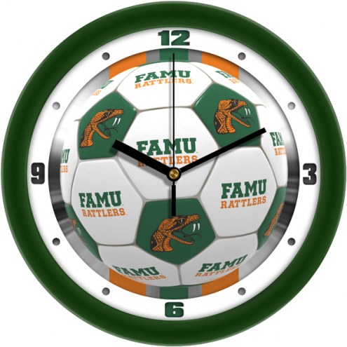 Florida A&M Rattlers Soccer Wall Clock