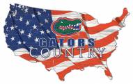 Florida Gators 15" USA Flag Cutout Sign