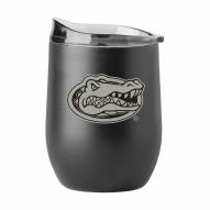 Florida Gators 16 oz. Powder Coat Gun Metal Curved Beverage Glass