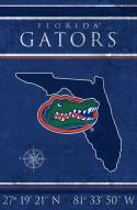 Florida Gators 17" x 26" Coordinates Sign