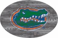 Florida Gators 46" Distressed Wood Oval Sign