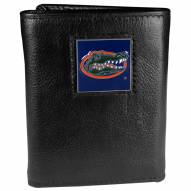 Florida Gators Deluxe Leather Tri-fold Wallet in Gift Box