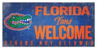 Florida Gators Fans Welcome Sign