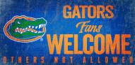 Florida Gators Fans Welcome Wood Sign