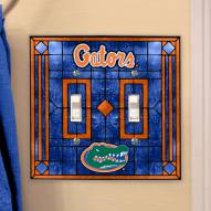 Florida Gators Glass Double Switch Plate Cover