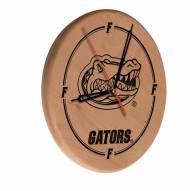 Florida Gators Laser Engraved Wood Clock