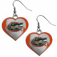 Florida Gators Heart Dangle Earrings