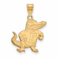 Florida Gators Sterling Silver Gold Plated Large Pendant