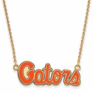 Florida Gators Sterling Silver Gold Plated Small Pendant Necklace