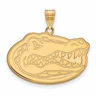Florida Gators NCAA Sterling Silver Gold Plated Large Pendant