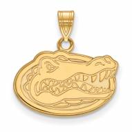 Florida Gators NCAA Sterling Silver Gold Plated Small Pendant