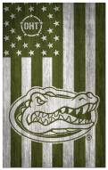 Florida Gators OHT Military Green Flag 11" x 19" Sign