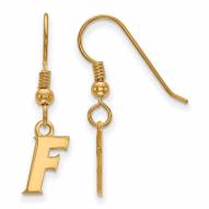 Florida Gators Sterling Silver Gold Plated Extra Small Dangle Earrings