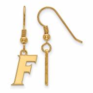 Florida Gators Sterling Silver Gold Plated Small Dangle Earrings