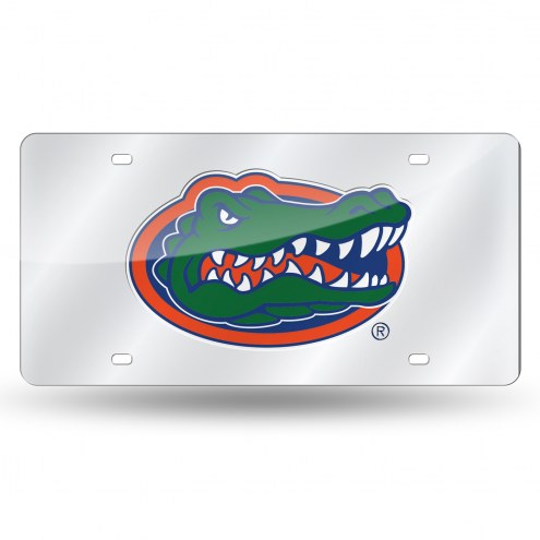Florida Gators Silver Laser License Plate