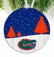 Florida Gators Snow Scene Ornament