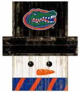 Florida Gators Snowman Head Sign