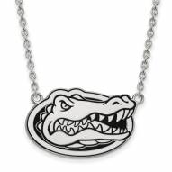 Florida Gators Sterling Silver Large Enameled Pendant Necklace